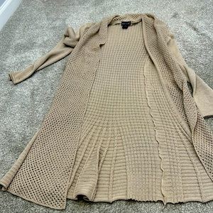 Xs maxi crocheted sweater or duster